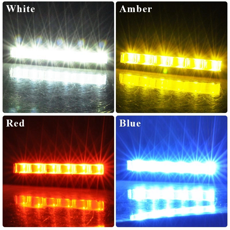 7 Inch Car LED 18W Offroad Single Row Amber White Red Blue Truck Slim Mini Driving Work Light Bar