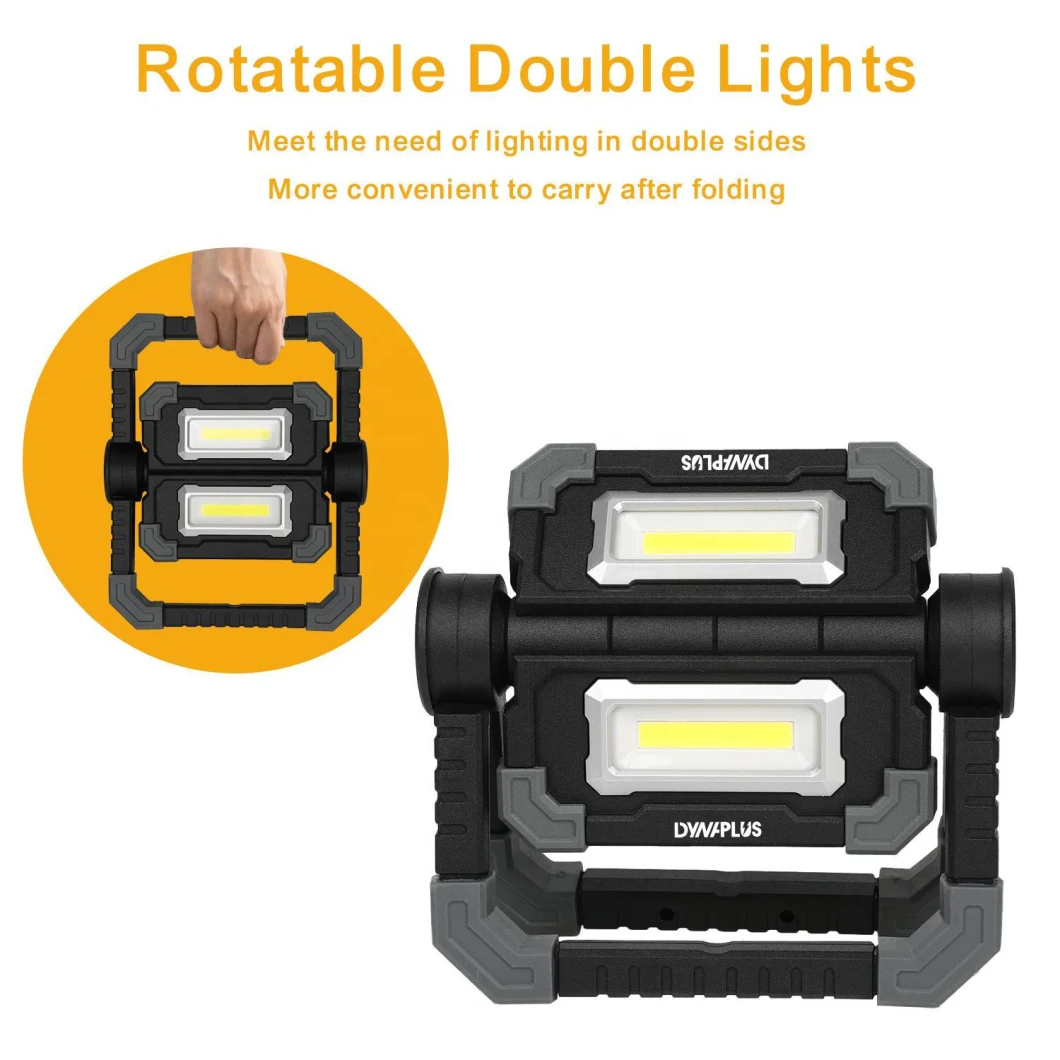 Portable Camping Lamp Rotation COB Work Light LED