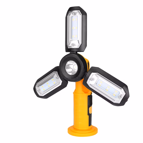 Brightenlux 2022 Lampada da lavoro a LED USB ricaricabile magnetica pieghevole ad alta luminosità di nuovo design con funzione Power Bank